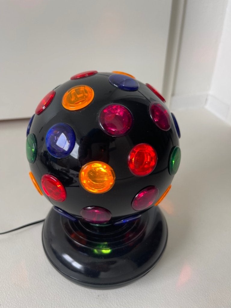 Disco bol lamp, Muziek en Instrumenten, Licht en Laser, Ophalen of Verzenden, Zo goed als nieuw, Discobol, Kleur