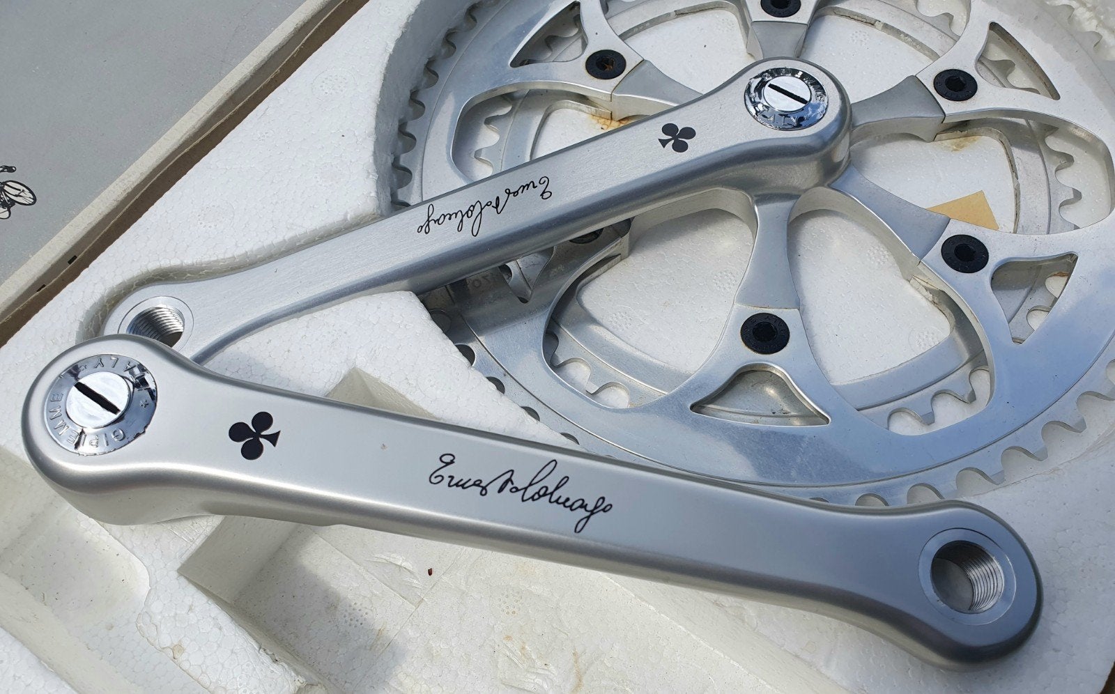 COLNAGO Master crankstel panto Campagnolo Gipiemme, Fietsen en Brommers, Fietsonderdelen, Ophalen of Verzenden