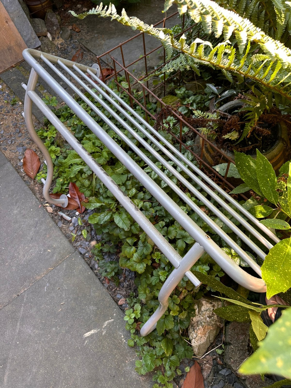 Metalen wandkapstok met hoedenplank, Gebruikt, Minder dan 100 cm, Metaal, Ophalen