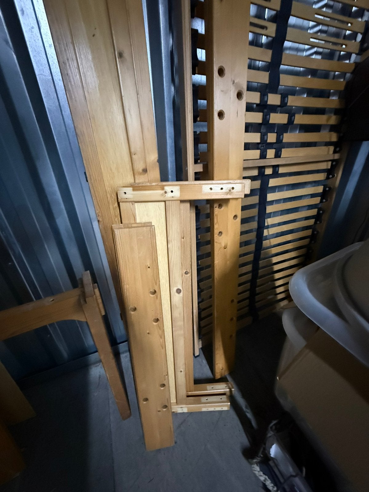 Lundia bed met bedbodem, 90 cm, Eenpersoons, Ophalen of Verzenden, Zo goed als nieuw