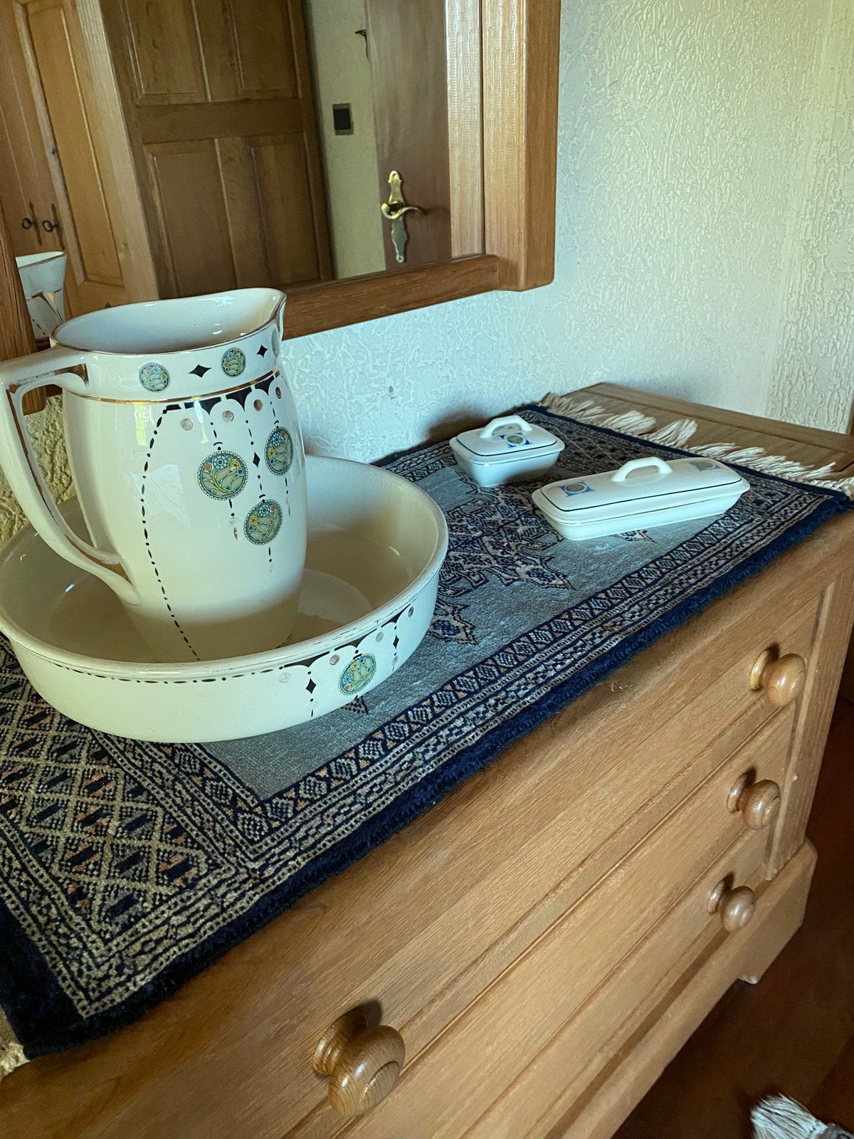 Vintage art-deco lampetstel, Ophalen