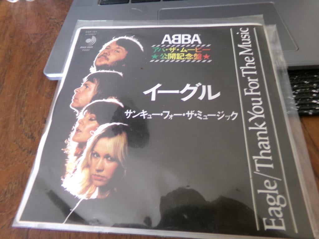 Abba - Thank You for the Music / Eagle - JAPAN - 1977, Cd's en Dvd's, Vinyl Singles, Ophalen of Verzenden, Zo goed als nieuw, Overige genres