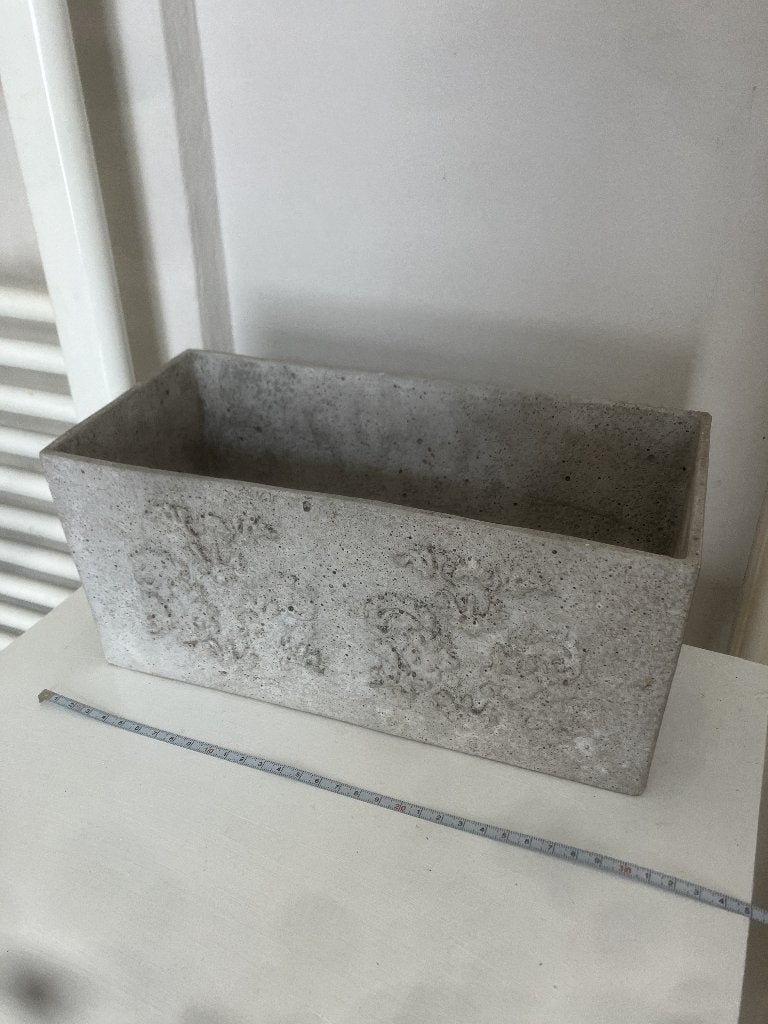 Plantenbak met een robuuste, industriële uitstraling., Tuin en Terras, Bloembakken en Plantenbakken, Overige materialen, Minder dan 30 cm
