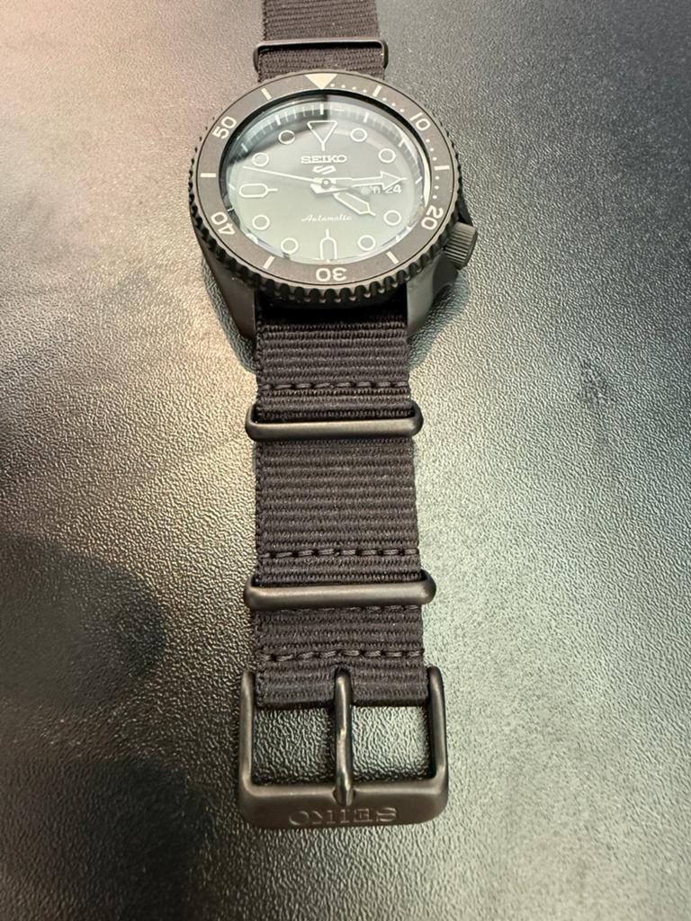 Seiko 5 Sports SRPD79K1 SKX blackout, Ophalen of Verzenden, Zo goed als nieuw