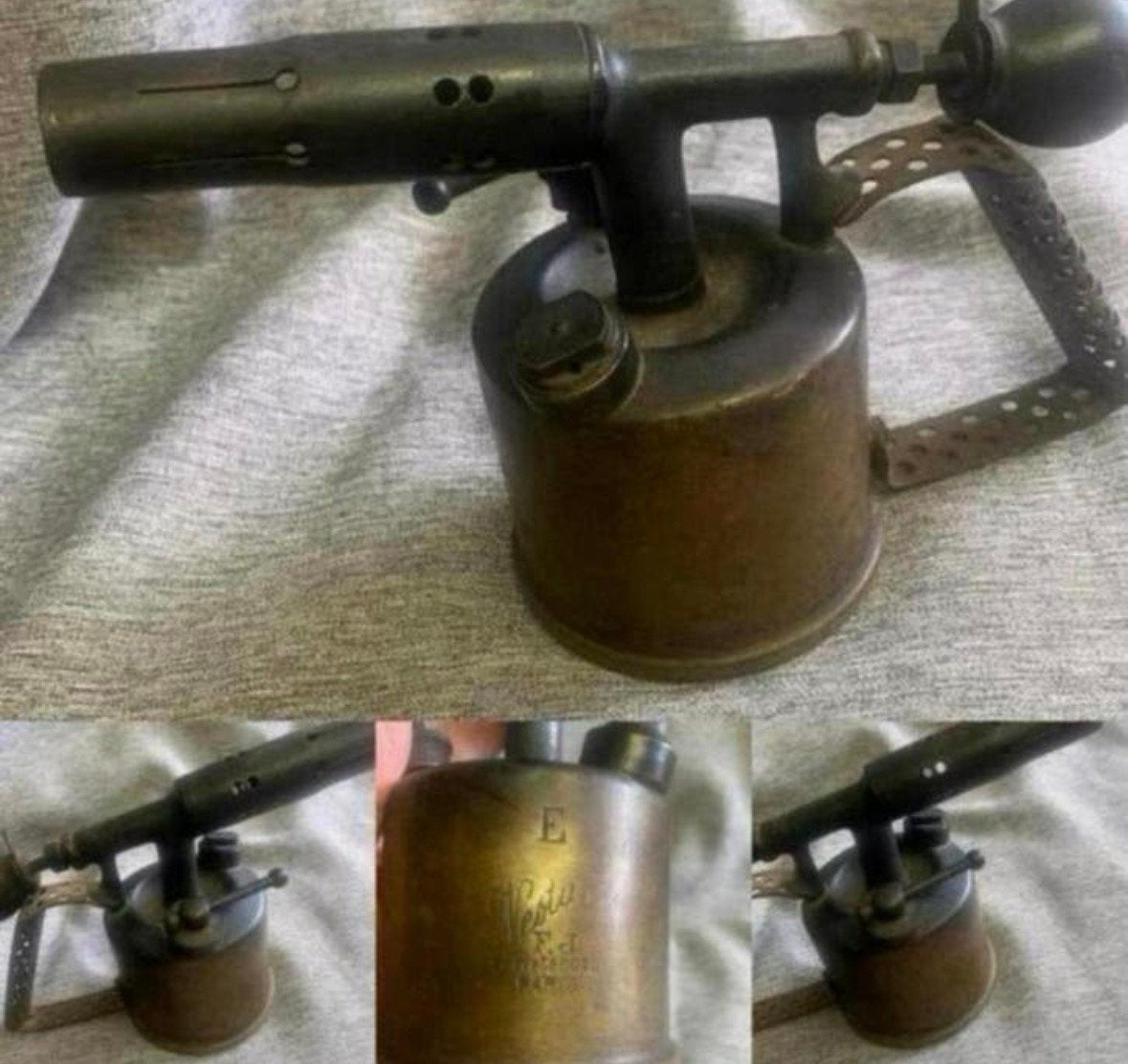 Vintage Oud messing verf of soldeer brandertje, Ophalen of Verzenden