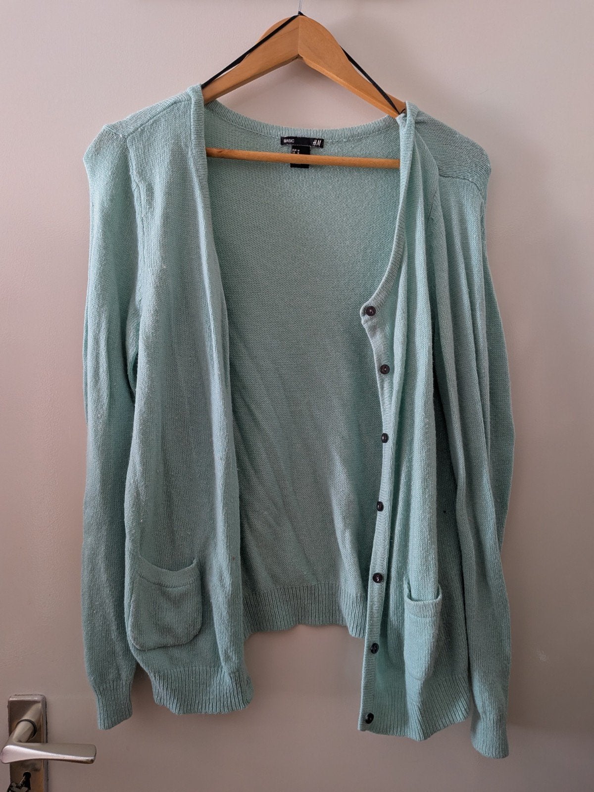 H&M Basic Mintgroen Vest Maat M, Maat 38/40 (M), H&M, Ophalen of Verzenden, Gedragen
