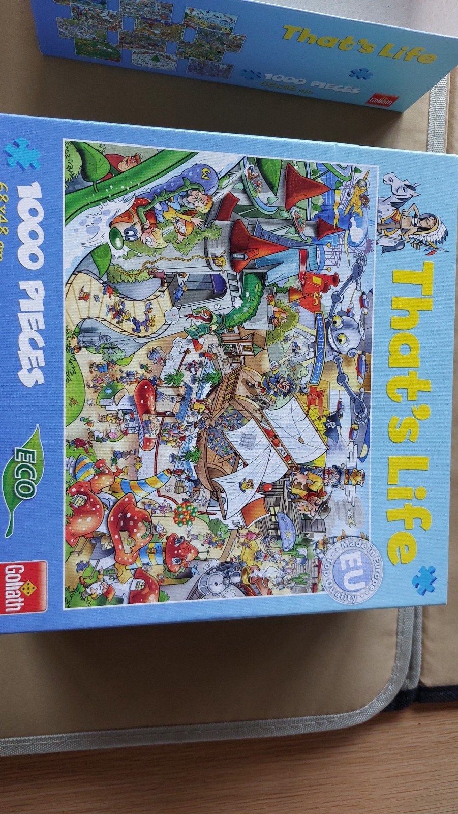That's Life Goliath 1000 stukjes legpuzzel, Ophalen of Verzenden, 500 t/m 1500 stukjes, Zo goed als nieuw, Legpuzzel