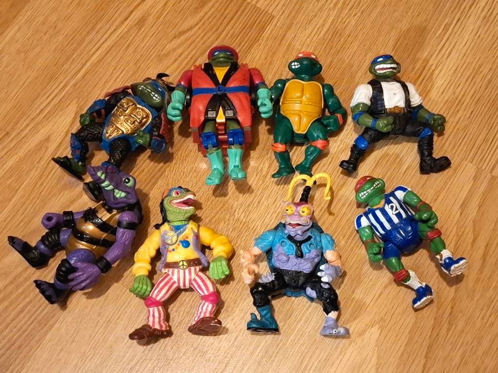 Vintage Teenage Mutant Ninja Turtles actiefiguren collectie, Verzenden, Gebruikt