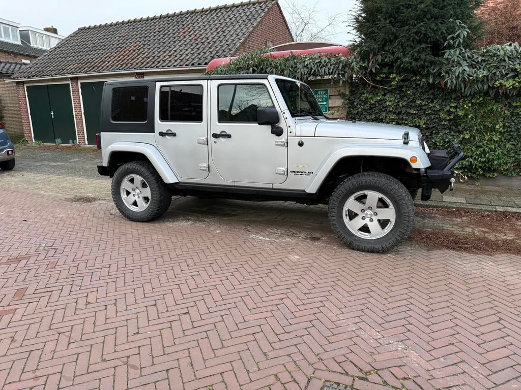 Jeep wrangler JKU sahara cabrio hardtop, Auto's, Stof, 120 €/maand, Particulier, Wrangler
