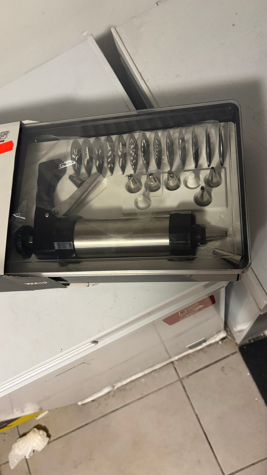 Nieuw WEBE Gebäckpresse Set - Koekjespers en Icing Set, Overige typen, Ophalen of Verzenden, Metaal, Overige merken