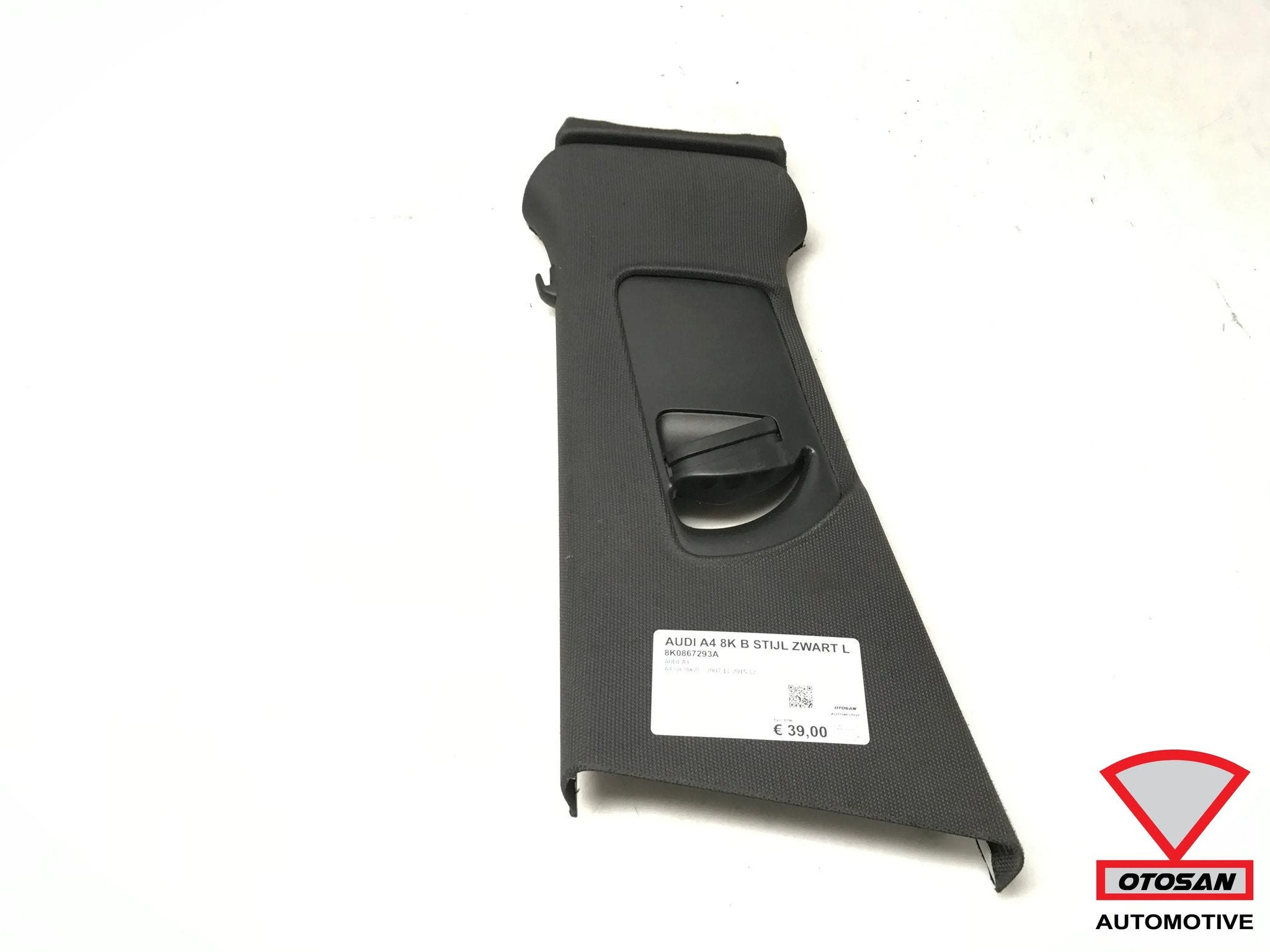 Audi A4 8K Hemeldeel B Stijl Links Zwart 8K0867293A, Auto-onderdelen, Gebruikt, AUDI AG, Auto-Union-Strasse 1
85045  Ingolstadt, DE