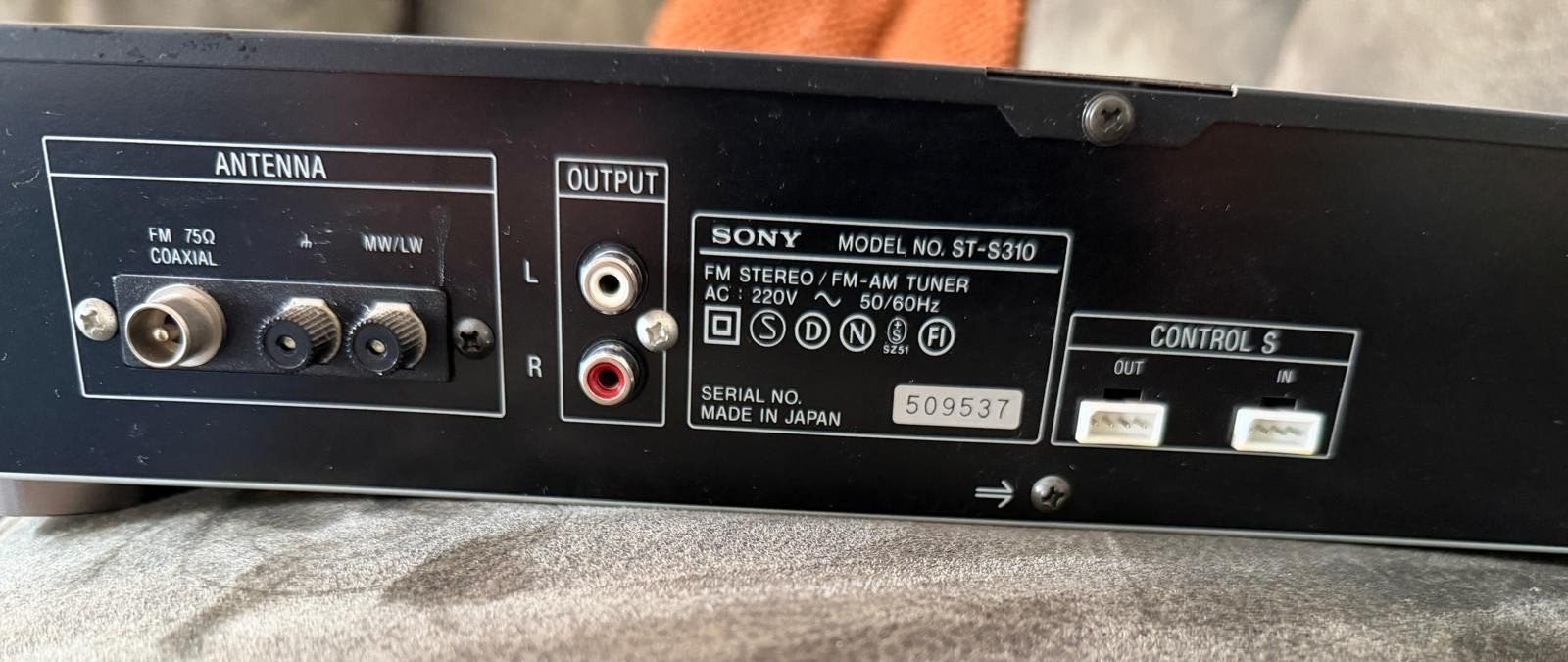 Sony ST-S310 FM Stereo/FM-AM Tuner, Ophalen, Gebruikt, Analoog