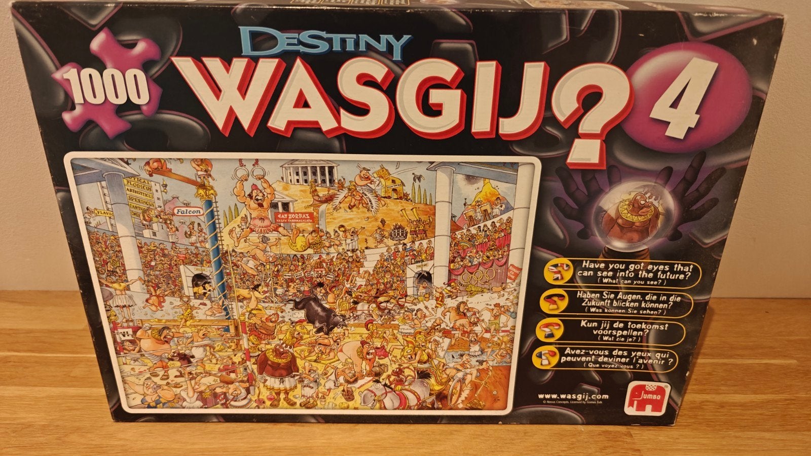 Wasgij Retro Destiny 4 - De Wasgij Spelen! (1000 stukjes), Ophalen of Verzenden, 500 t/m 1500 stukjes, Zo goed als nieuw