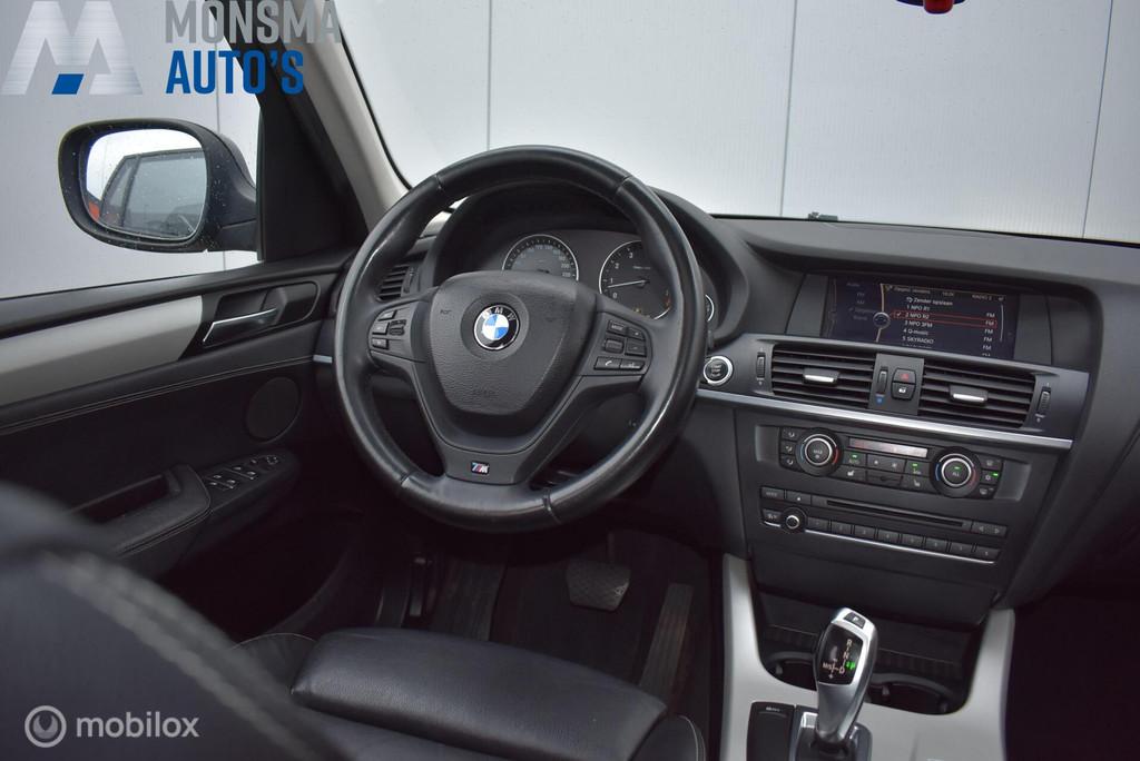 BMW X3 xDrive35i High Exe Sapphirschwarz Pano Leder Sportsto, Auto's, Automaat, Gebruikt, Zwart, Zwart