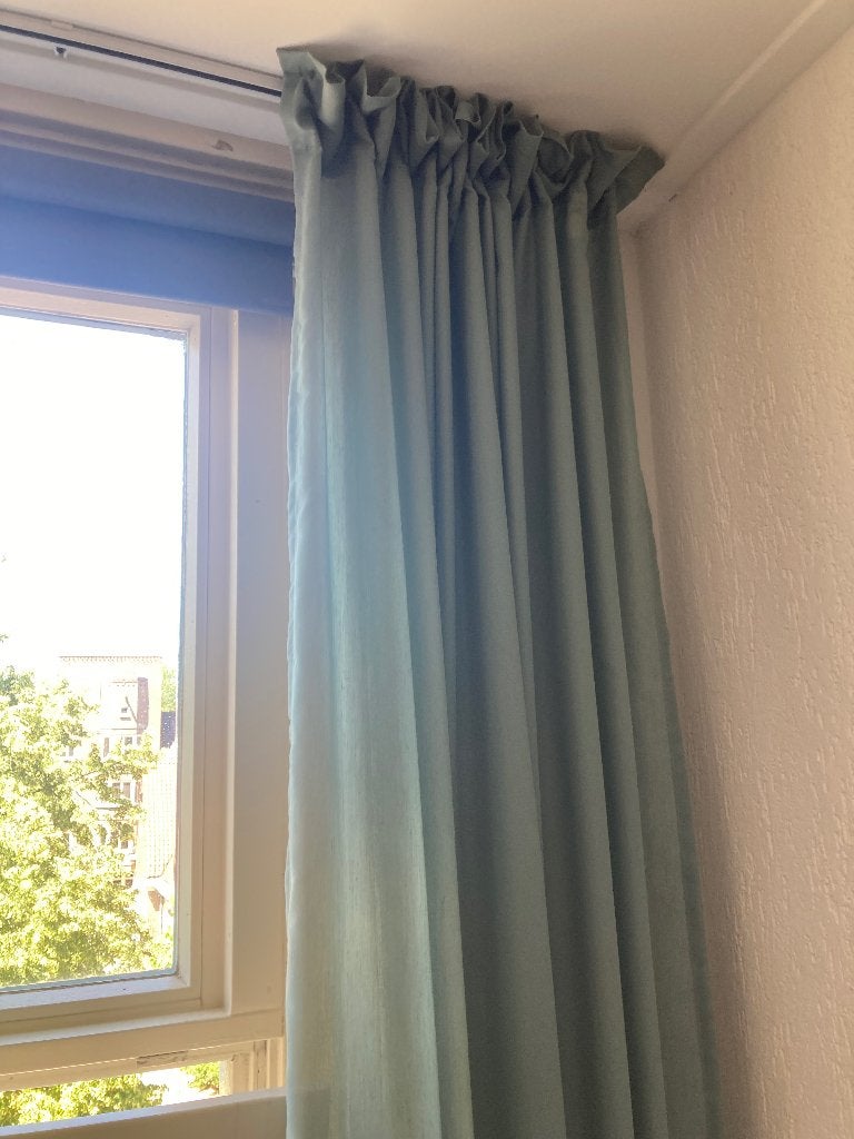 Gordijnen lichtgroen, Huis en Inrichting, Ophalen of Verzenden, Zo goed als nieuw, Groen