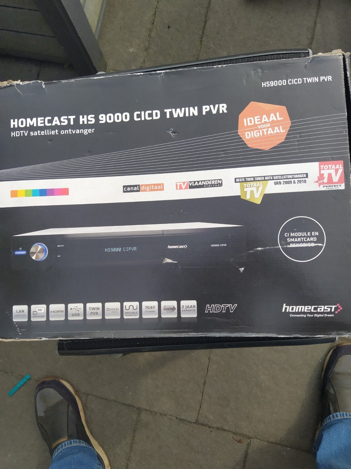 Homecast HS 9000 CICD Twin PVR HDTV satelliet ontvanger, Ophalen of Verzenden, Nieuw, Harddiskrecorder