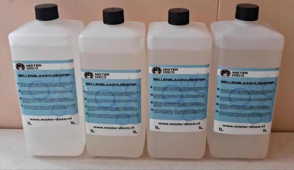 Bellenblaas vloeistof 4x1 liter € 20,-, ., Overige typen, Nieuw, Ophalen of Verzenden