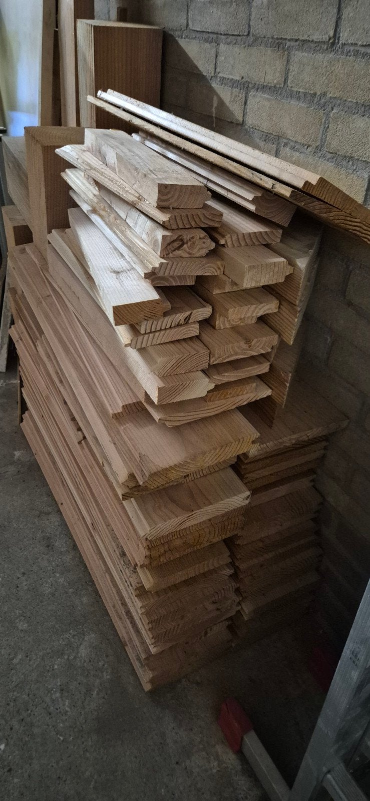 Douglas houtresten van overkapping - diverse maten, Doe-het-zelf en Verbouw, Hout en Planken, Ophalen