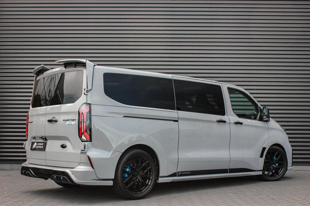 Ford Transit Custom 320 2.0 TDCI L2H1 MSRT DC DUBBEL CABINE, Auto's, Zwart, 4 cilinders, Bedrijf, Diesel