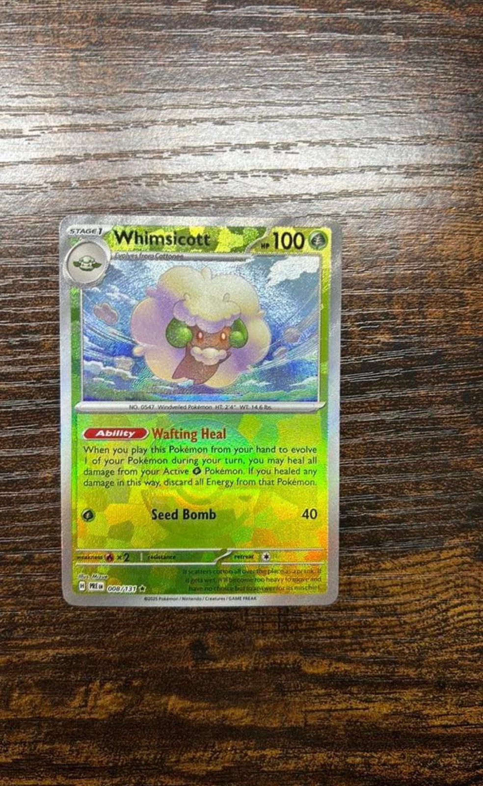 Whimsicott POKEBALL (008/131) Prismatic Evolutions, Verzenden, Zo goed als nieuw