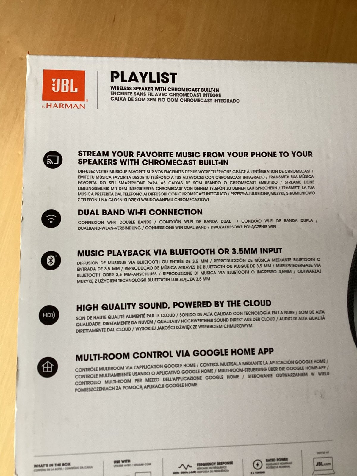 jBL speaker nieuw in doos. , wifi en blue tooth., Overige merken, Overige typen, Ophalen of Verzenden, Zo goed als nieuw