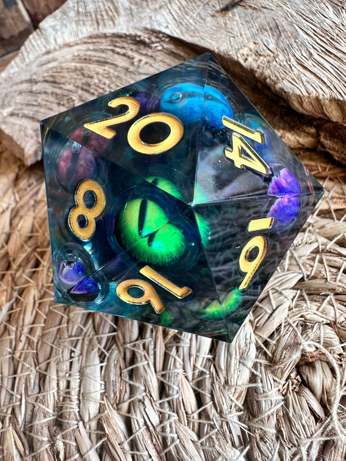 Giant Liquid Core / DND dice / D&D / XL dobbelsteen / RPG, Hobby en Vrije tijd, Wargaming, Ophalen of Verzenden, Nieuw