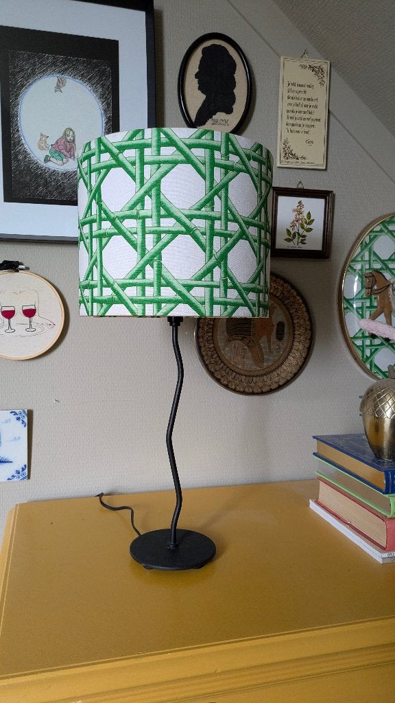 Zigzag tafellamp, 38 cm, Met schakelaar, E14 (klein), Nieuw