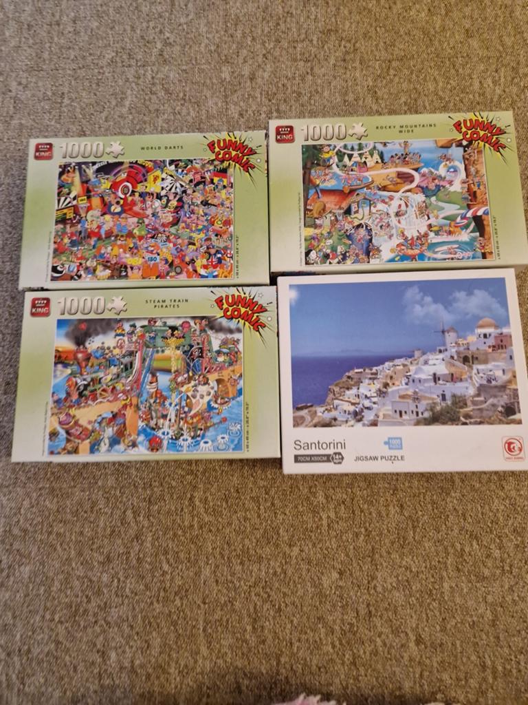 Veel puzzels 1000 stukjes, Ophalen of Verzenden, 500 t/m 1500 stukjes, Zo goed als nieuw