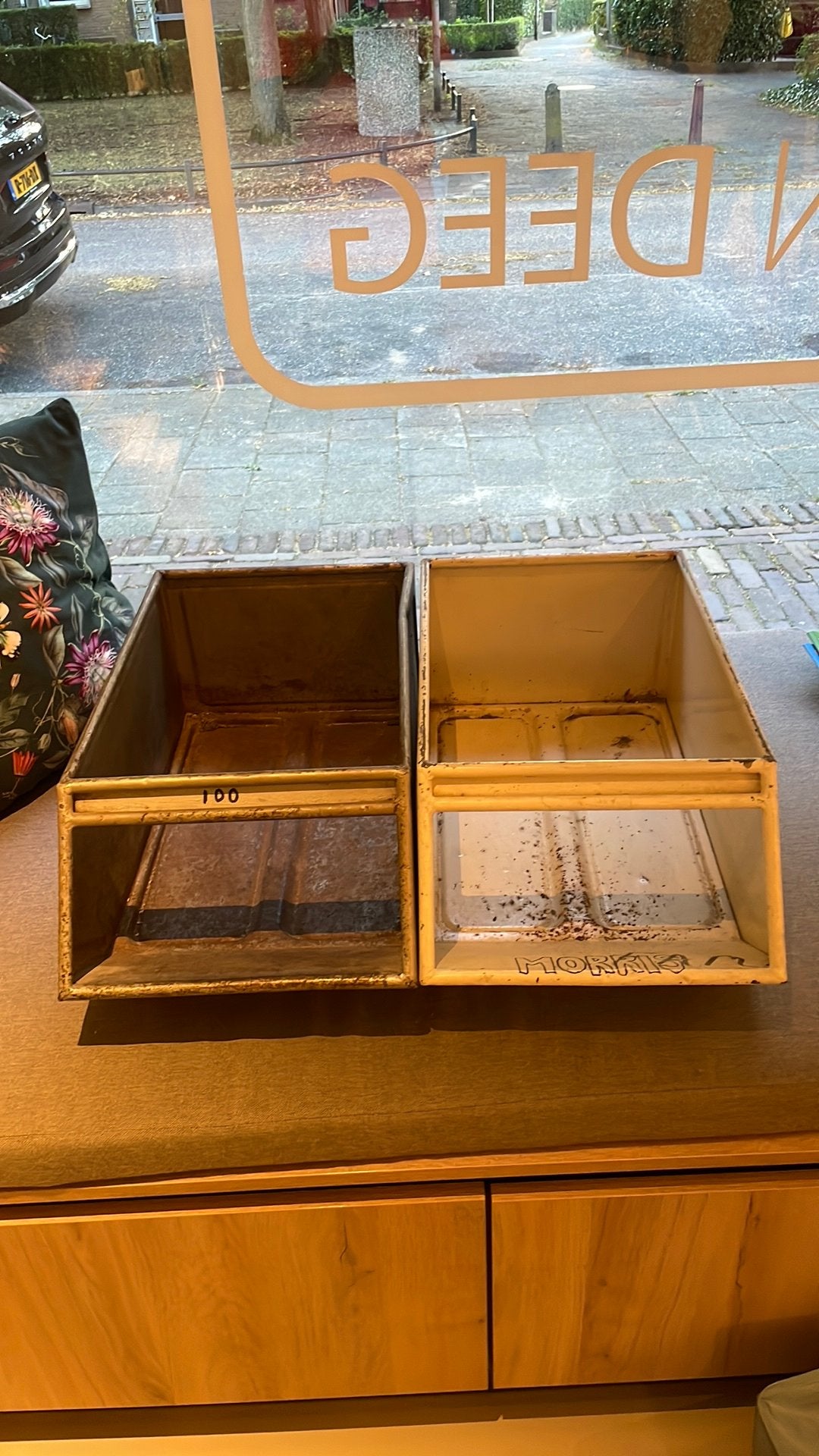 Mooie vintage opstapelbare opberbakken, Dieren en Toebehoren, Knaagdieren en Konijnen | Hokken en Kooien, Kooi, Minder dan 75 cm