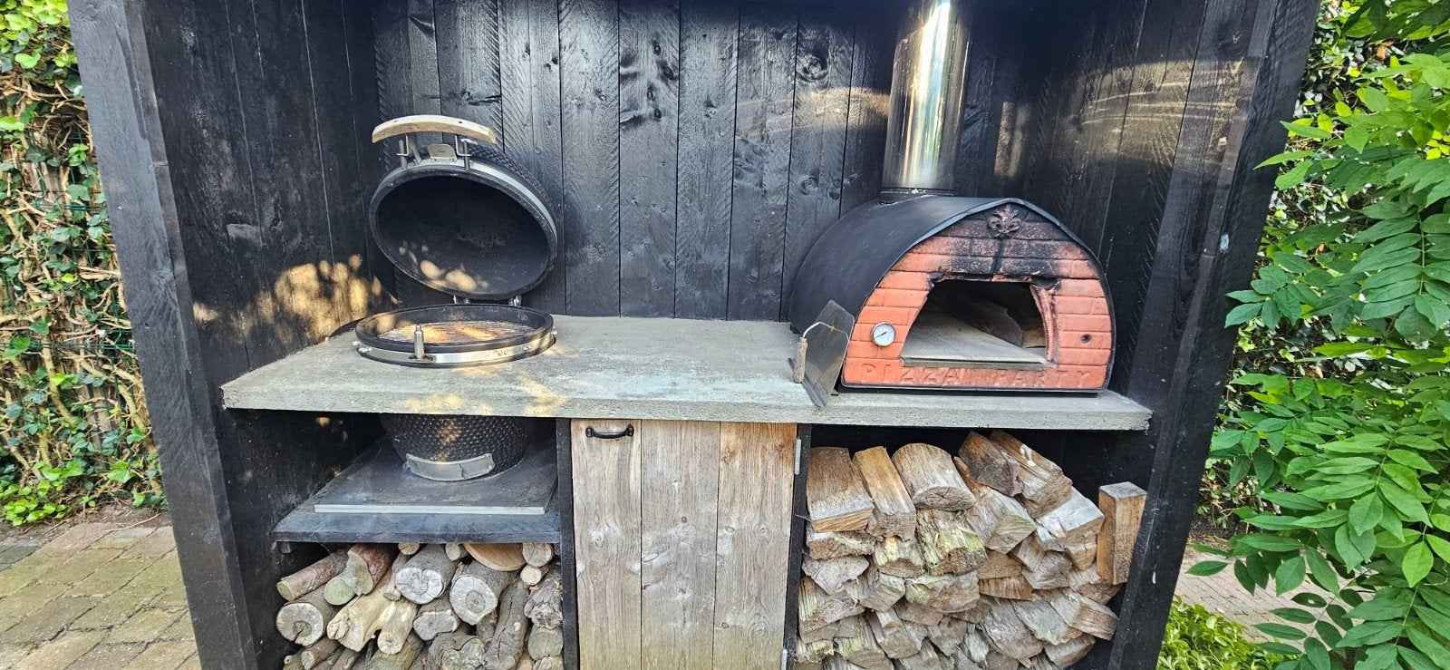 Barbeque patton kamado  & Pizza Oven italians, Ophalen of Verzenden, Gebruikt, Patton