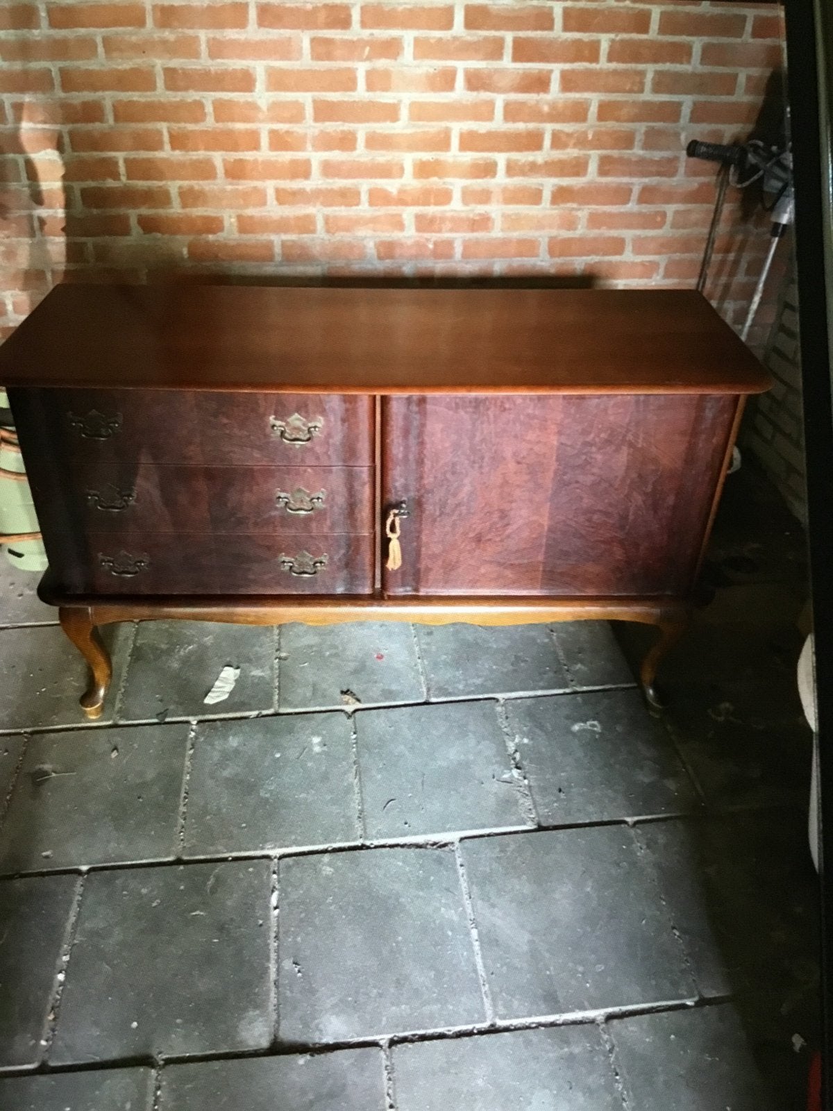 Vintage dressoir met lades en kastje, Ophalen