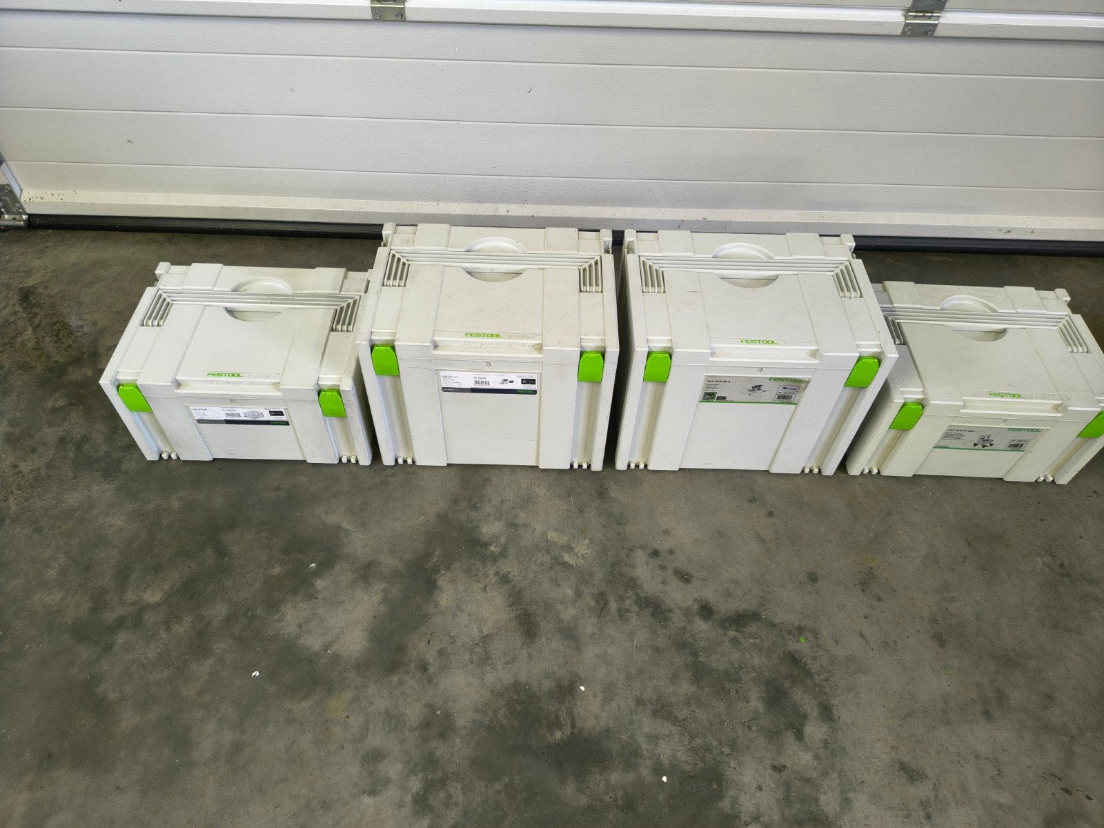 Festool VAC SYS SE 1, SE 2, VP en VT Systainers, Ophalen, Gebruikt