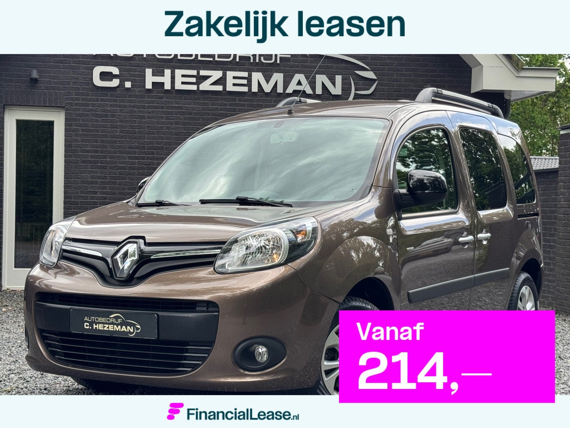 Renault Kangoo Family 1.2 TCe 1e eigenaar DealerOH Dakrails, Voorwielaandrijving, Stof, Gebruikt, Zwart