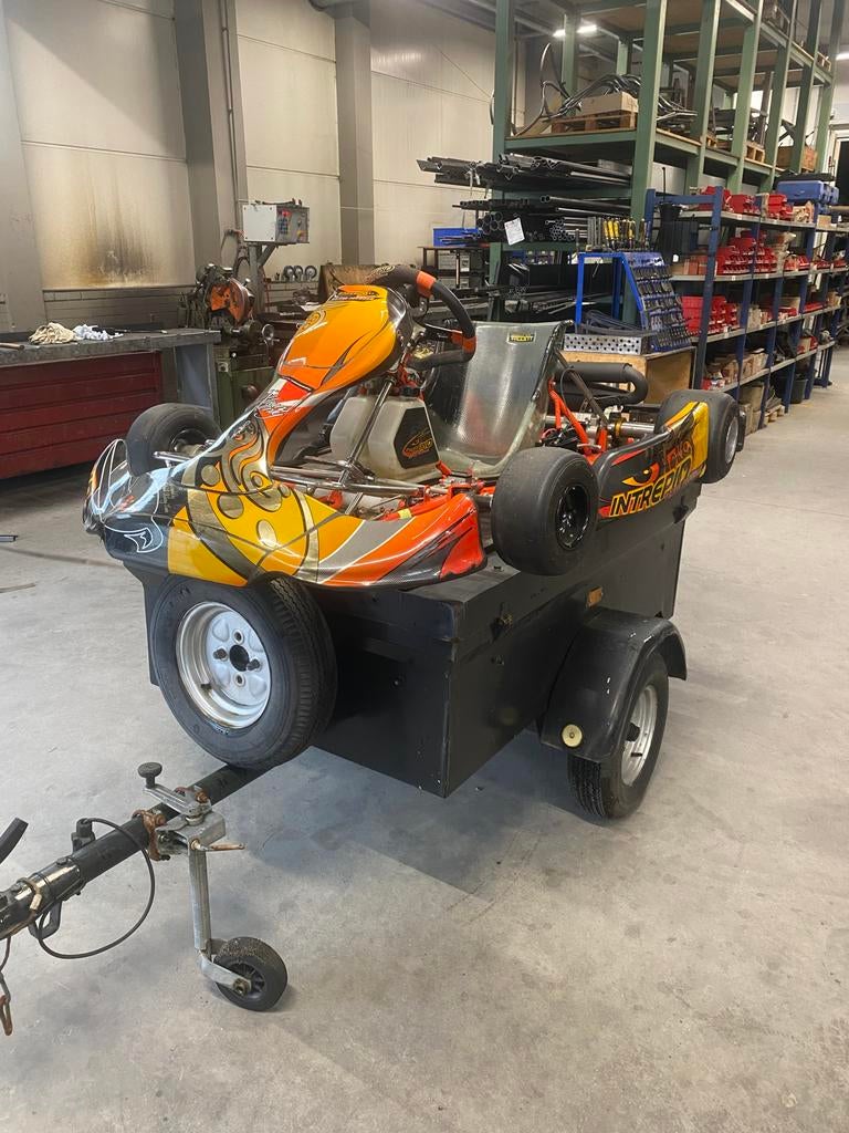 Kart 125cc Junior Maxx met aanhanger en extra's, Sport en Fitness, Karting, Gebruikt, Kart, Ophalen
