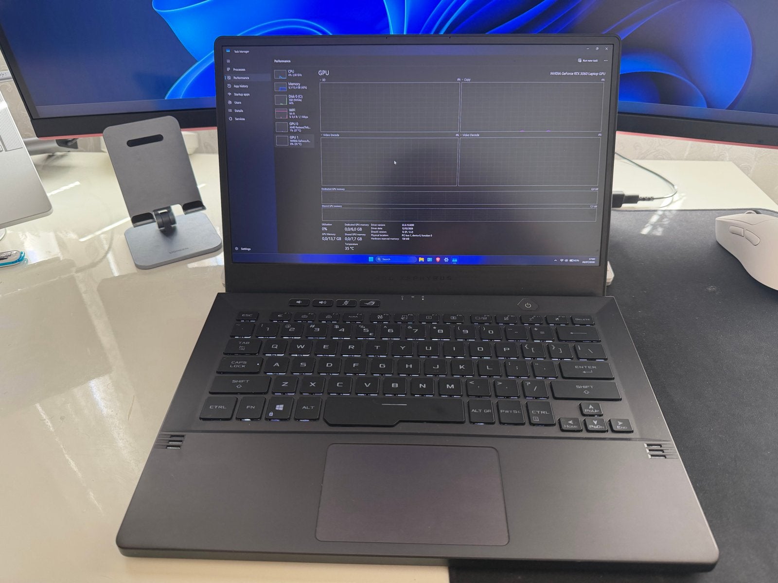 ASUS ROG Zephyrus G14 Gaming Laptop - AMD Ryzen 7, Computers en Software, Windows Laptops, Met videokaart, Qwerty, 14 inch, Ophalen of Verzenden