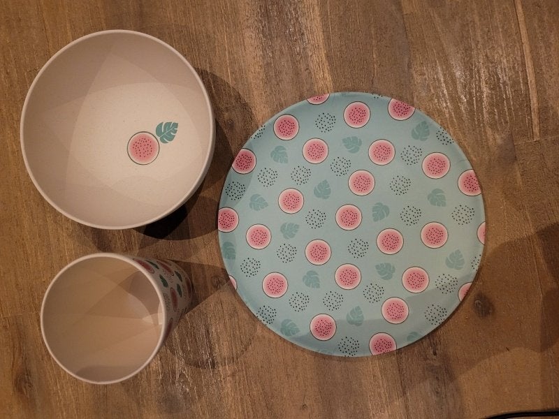 Bamboo Diner Set, Verzenden, Nieuw, Hallmark, Bord(en)