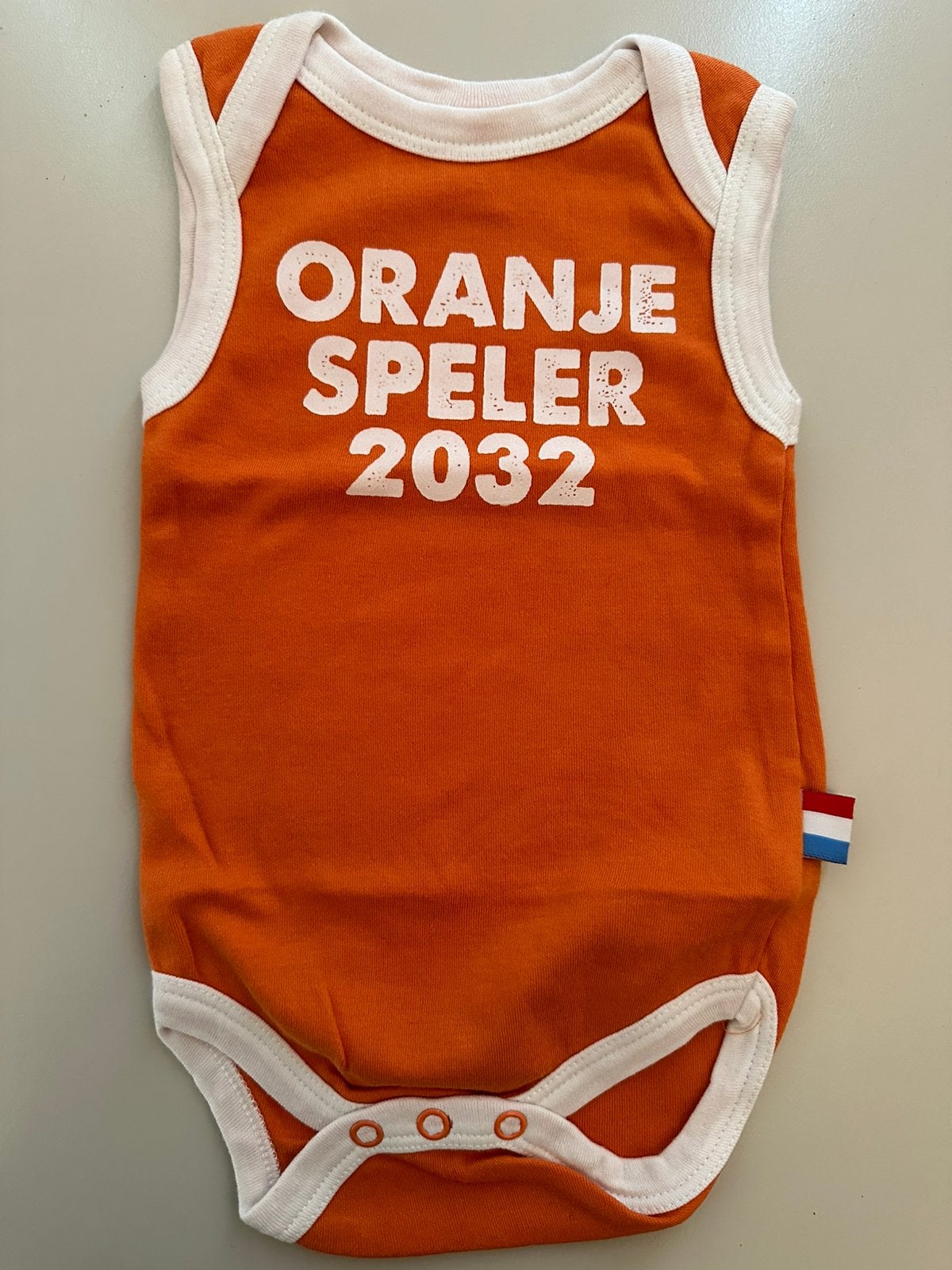 Nieuw - oranje romper maat 50/56, Ophalen of Verzenden, Nieuw, Jongetje of Meisje, Nacht- of Onderkleding