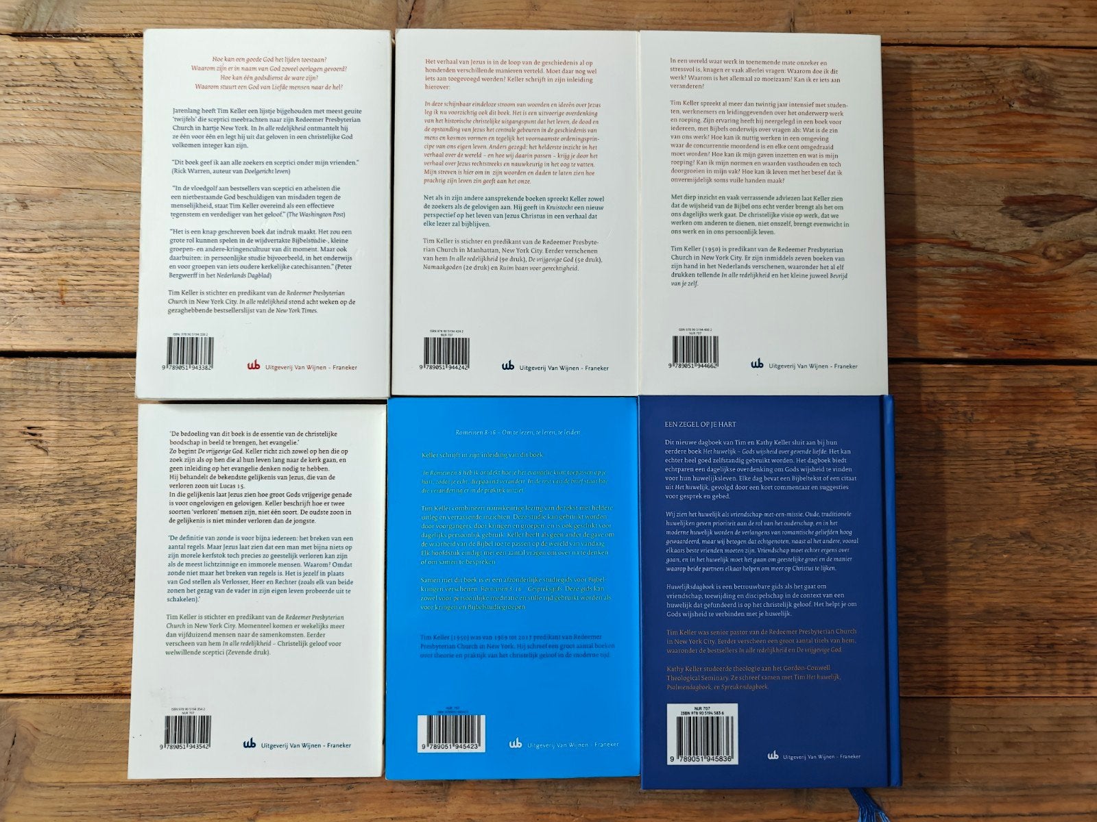 6 Boeken van Tim Keller., Boeken, Ophalen of Verzenden, Zo goed als nieuw