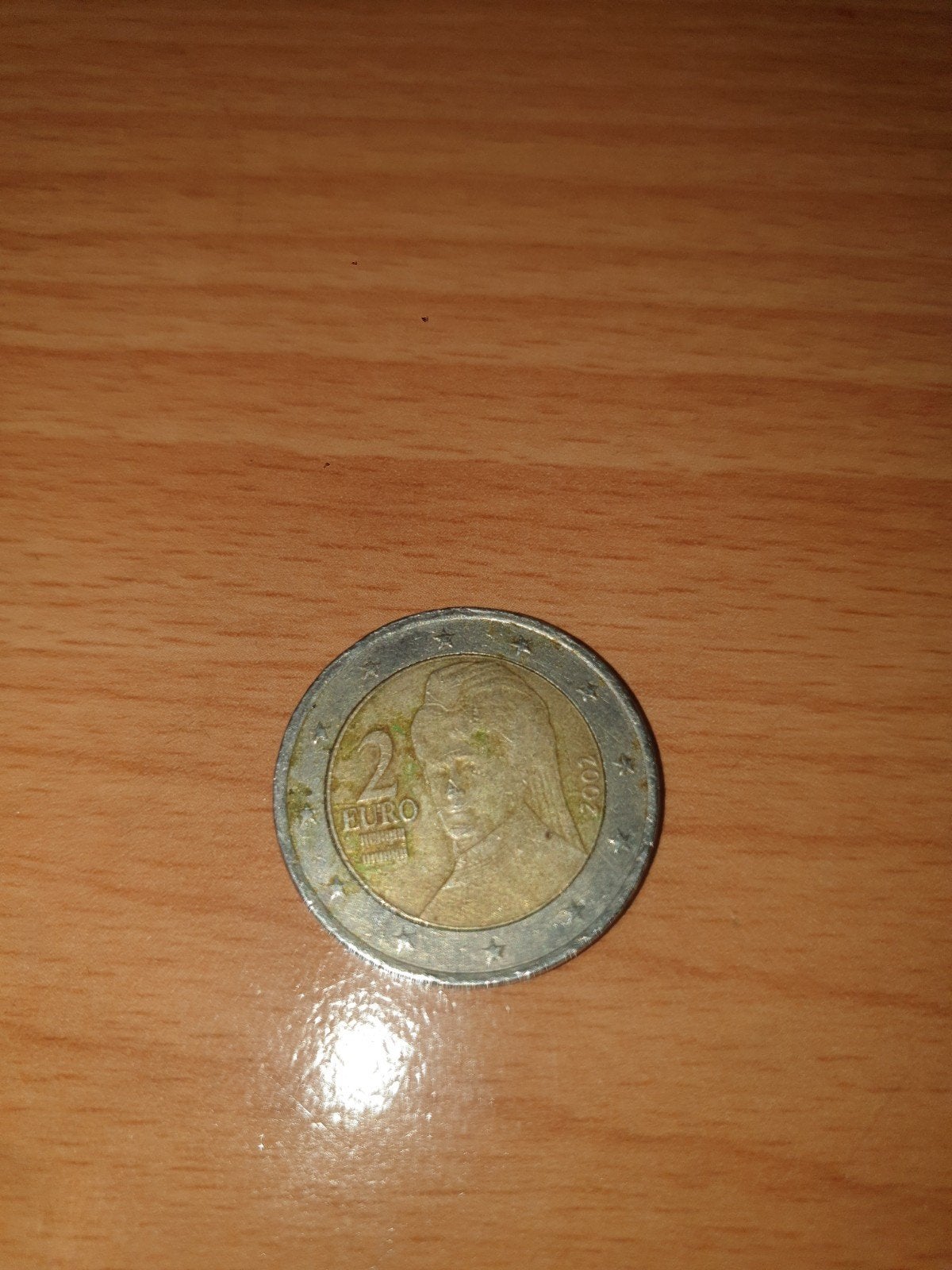 Antieke 2 eu munt, Postzegels en Munten, Munten | Europa | Euromunten, Ophalen, Oostenrijk, 2 euro, Goud
