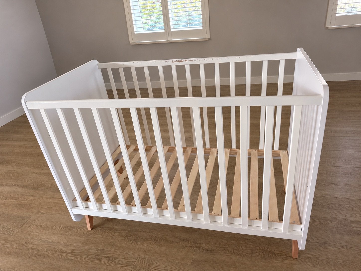 Baby crib + Aerosleep mattress + Cover + Bumpers, Kinderen en Baby's, Ophalen, Zo goed als nieuw, Ledikant