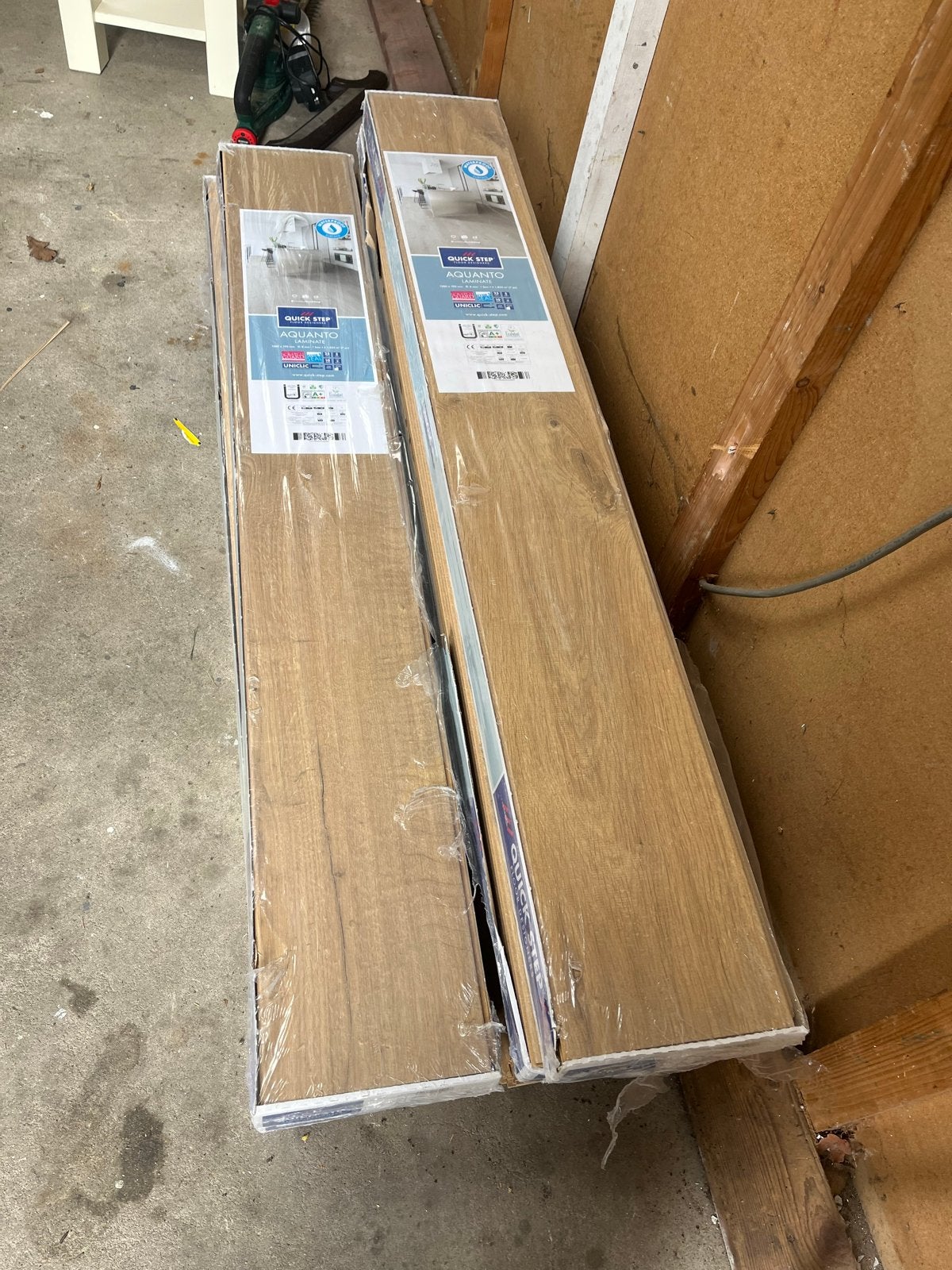 Quick Step laminaat Aquanto eiken met ondervloer, Ophalen, 50 tot 150 cm, Zo goed als nieuw, 10 m² of meer