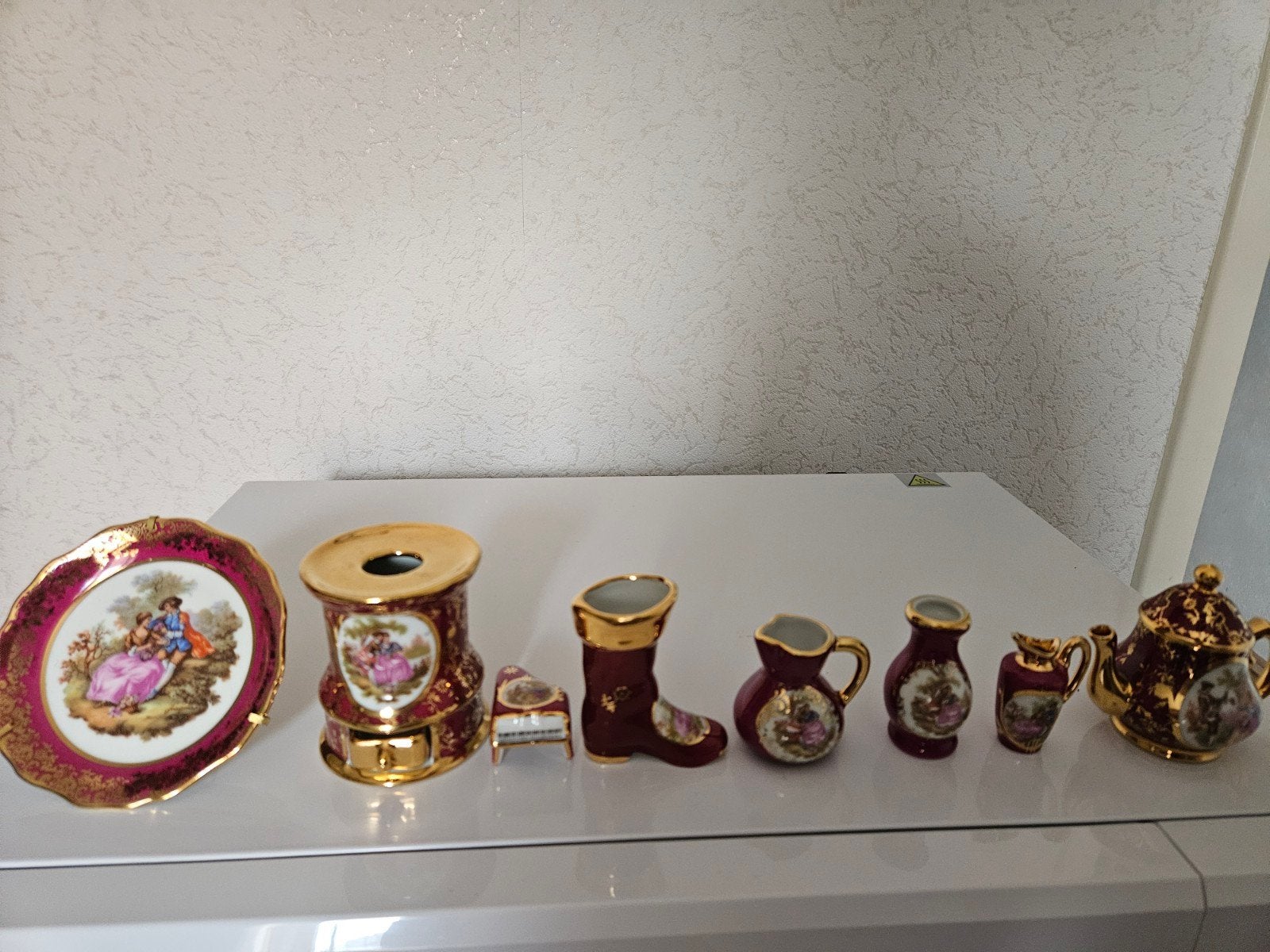 Frans miniatuur items 8 stuks, Antiek en Kunst, Antiek | Servies compleet, Ophalen of Verzenden