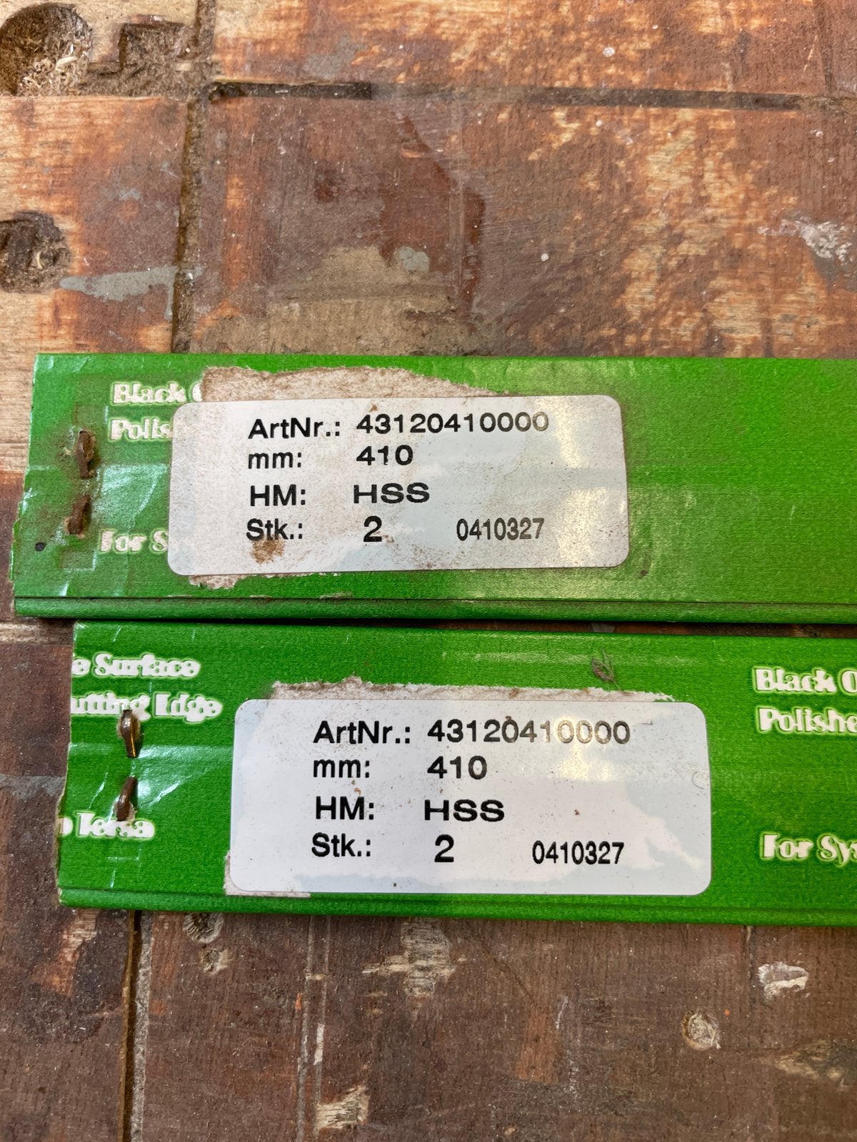 Tersa schaafmessen HSS 410mm - Nieuw in verpakking, Doe-het-zelf en Verbouw, Gereedschap | Handgereedschap, Ophalen of Verzenden