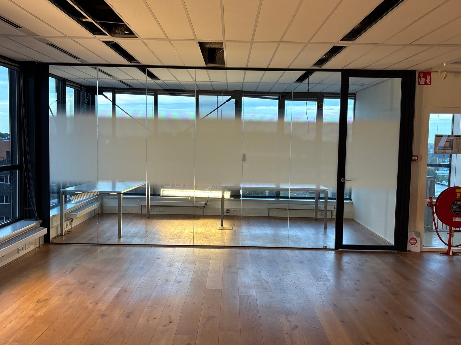 Glazenwand glaswand systeemwand, Ophalen of Verzenden, Gebruikt, Overige typen, 160 cm of meer