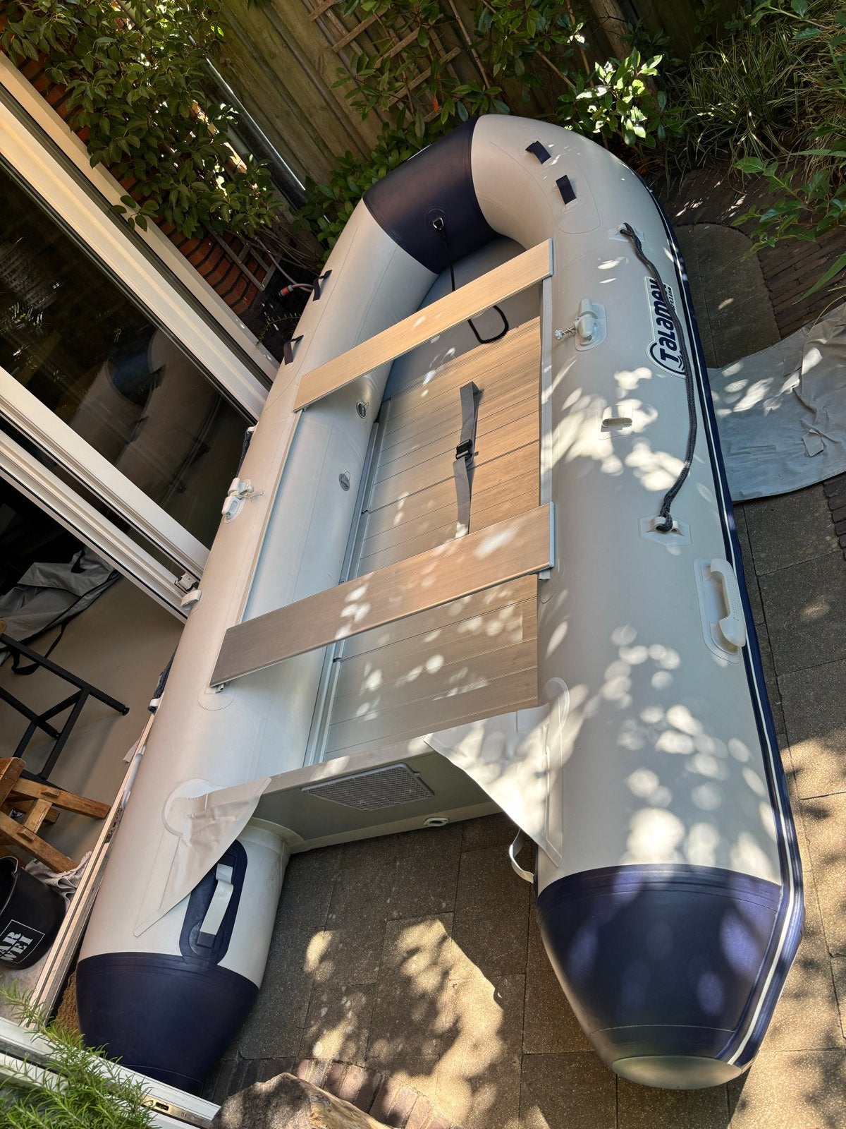 Talamex TLX350 opblaasboot - Zo goed als nieuw, Ophalen, Aluminium, Zo goed als nieuw, Opbergtas