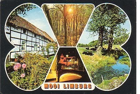 Ansichtkaart 	Limburg	4-luik	Mooi Limburg, Verzenden, 1980 tot heden, Gelopen, Limburg