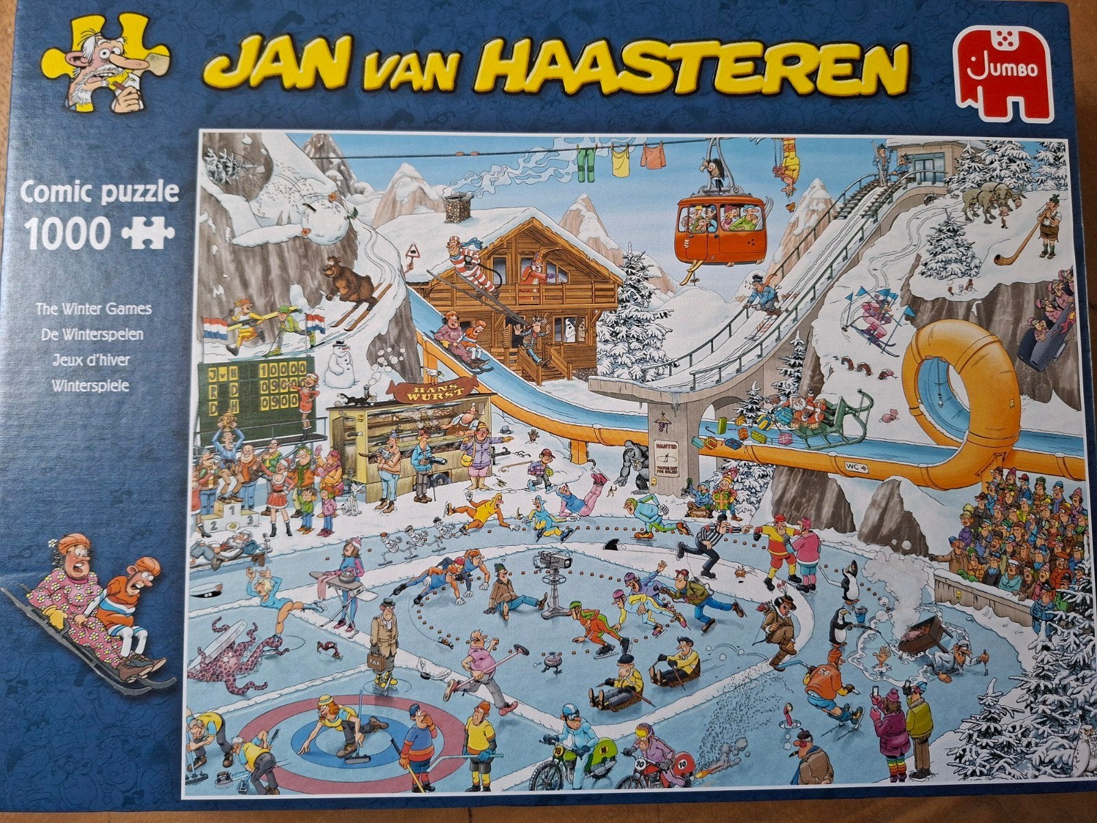 Jan van Haasteren 1000 stukjes, Ophalen of Verzenden, 500 t/m 1500 stukjes, Zo goed als nieuw