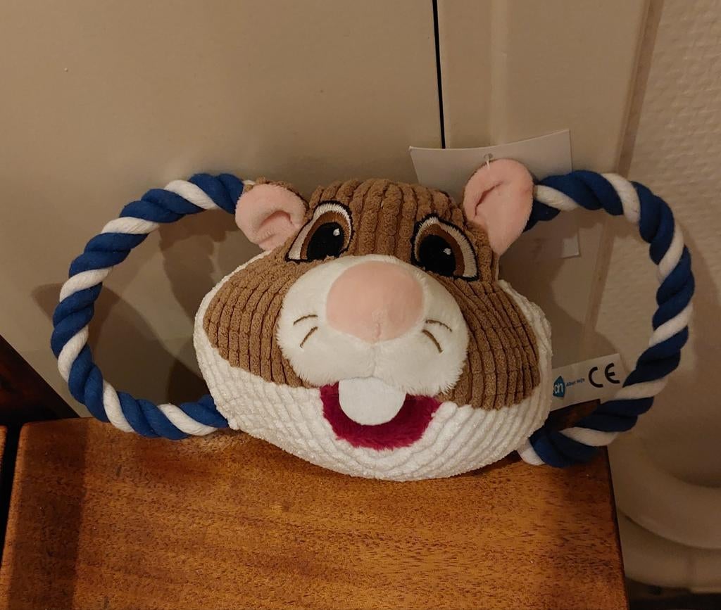 AH hamster, dierendag,  hamster met touw, Huis en Inrichting, Woonaccessoires | Schalen en Manden, Ophalen of Verzenden, Nieuw