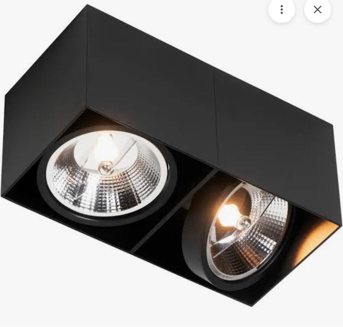 QAZQA Design spot zwart rechthoekig AR111 2-lichts, Huis en Inrichting, Verstelbaar, Overige lichtbronnen, Opbouwspot, Nieuw