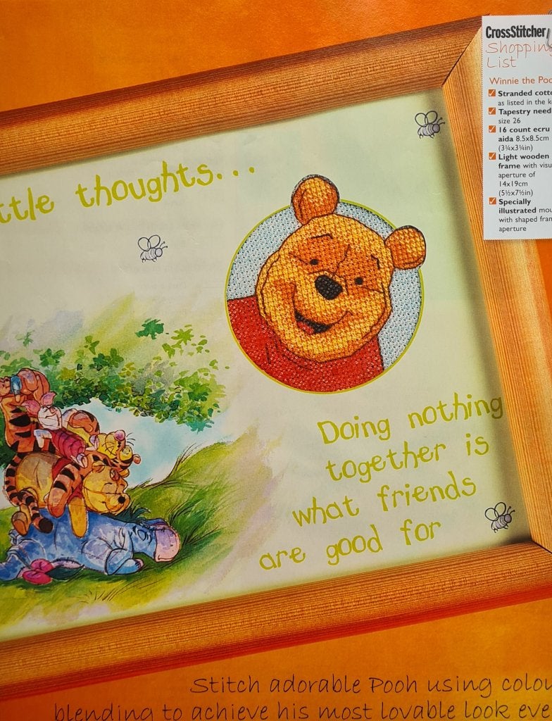 Winnie de Pooh borduurpakketje, Ophalen, Nieuw, Handborduren, Borduurpakket